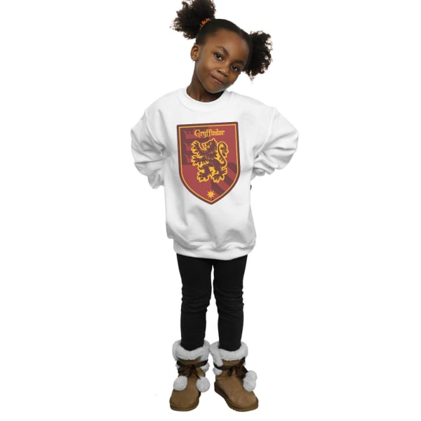 Harry Potter T-shirt för flickor med Gryffindors emblem, 9-11 år White 9-11 Years