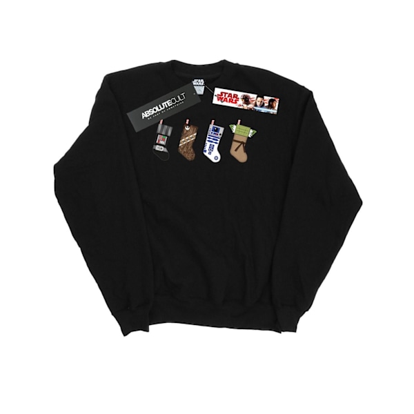 Star Wars Julstrumpor Sweatshirt för Män 3XL Svart Black 3XL