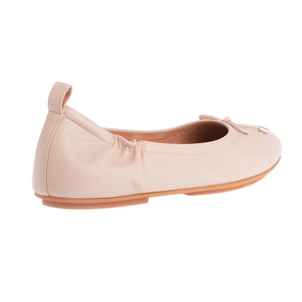 FitFlop Dam/Damer Allegro Bow Ballerina Flats i Läder 5 UK Stone 5 UK