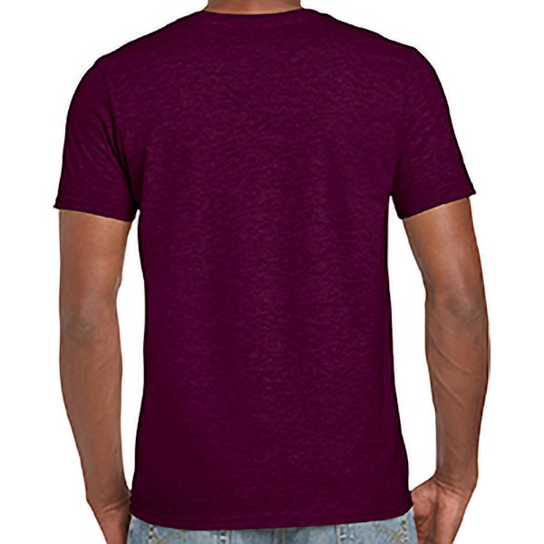 Gildan Soft Style Ringspun T-shirt M Maroon för män Maroon M