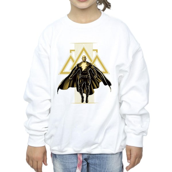 DC Comics Girls Black Adam Rising Gyllene Symboler Sweatshirt 12- White 12-13 Years