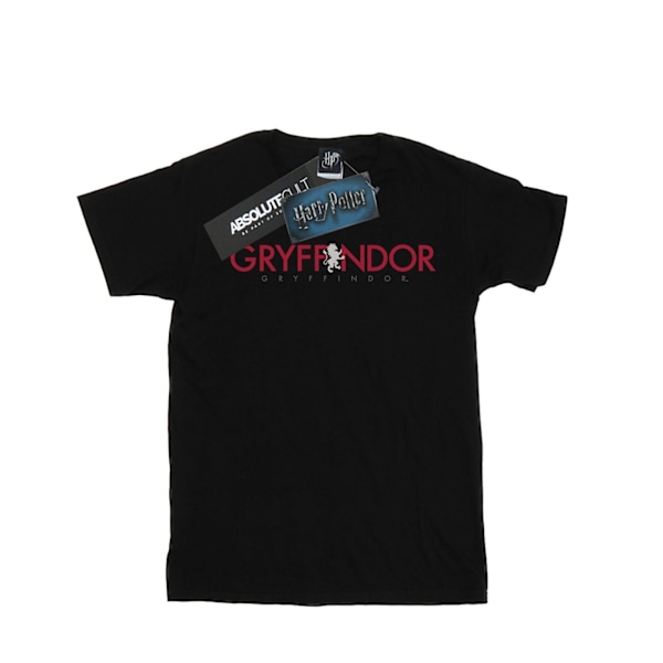 Harry Potter Boys Gryffindor Text T-Shirt 7-8 år Svart Black 7-8 Years