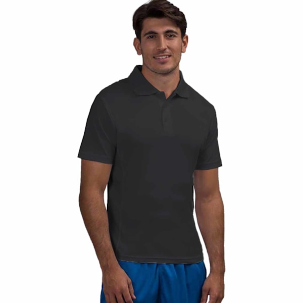 AWDis Cool Mens SuperCool Sports Performance Kortärmad Polo Jet Black 2XL