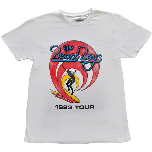 The Beach Boys Unisex Adult Surfer ´83 Vintage Cotton T-Shirt S White S