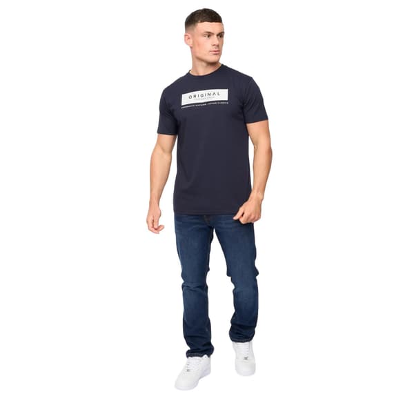 Crosshatch Herr Jamstate T-shirt M Marinblå Navy M