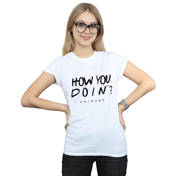 Friends Dam/Damer Hur Mår Du? Bomull T-shirt S Vit White S