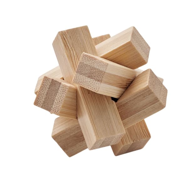 MidOcean Cubenats Bambu Stjärna Hjärnträningsspel One Size Trä Wood One Size