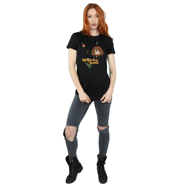 Harry Potter Dam/Kvinnor Hermione Granger Wingardium Leviosa Black 3XL
