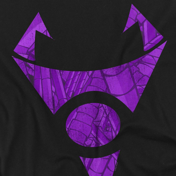 Invader Zim Herr Irken Tubed Logo T-Shirt 4XL Svart Black 4XL