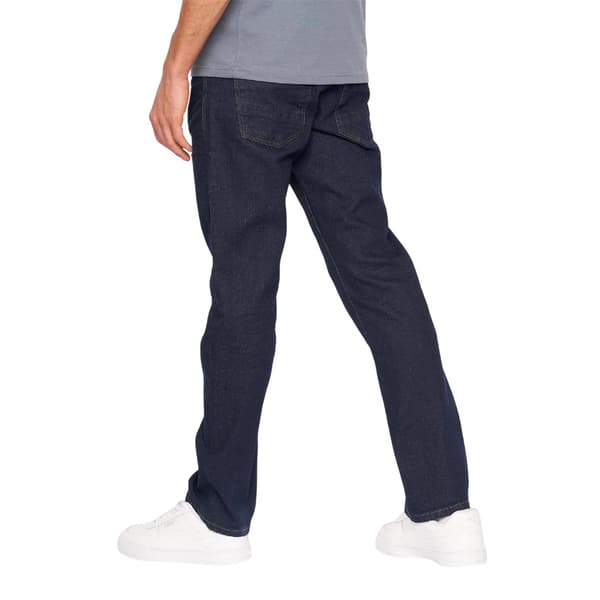Crosshatch Herr Rå Söm Raka Jeans 32R Blå Blue 32R