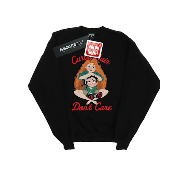 Disney Herr Wreck It Ralph Merida Och Vanellope Sweatshirt 4XL Black 4XL