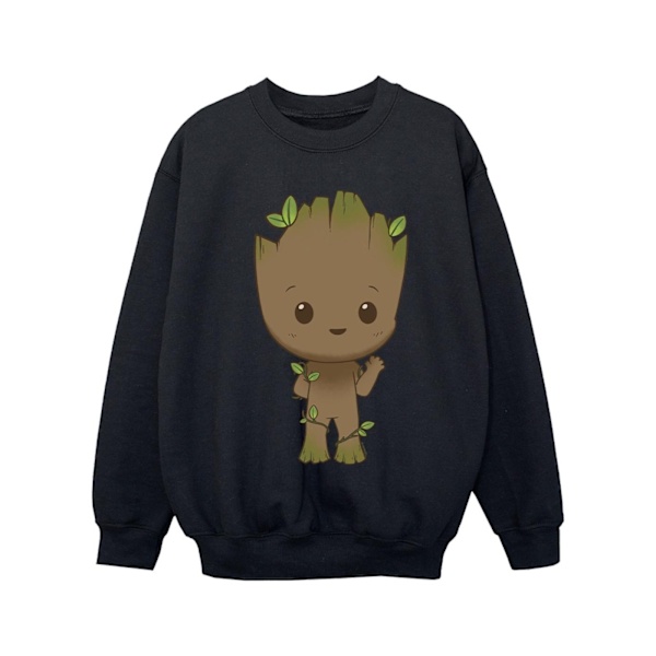 Marvel Girls I Am Groot Chibi Wave Pose Sweatshirt 5-6 år Bl Black 5-6 Years