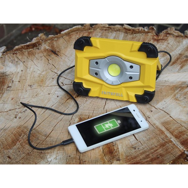 Faithfull Power Plus Uppladdningsbar LED Arbetslampa 20w One Size M Multi Colour One Size