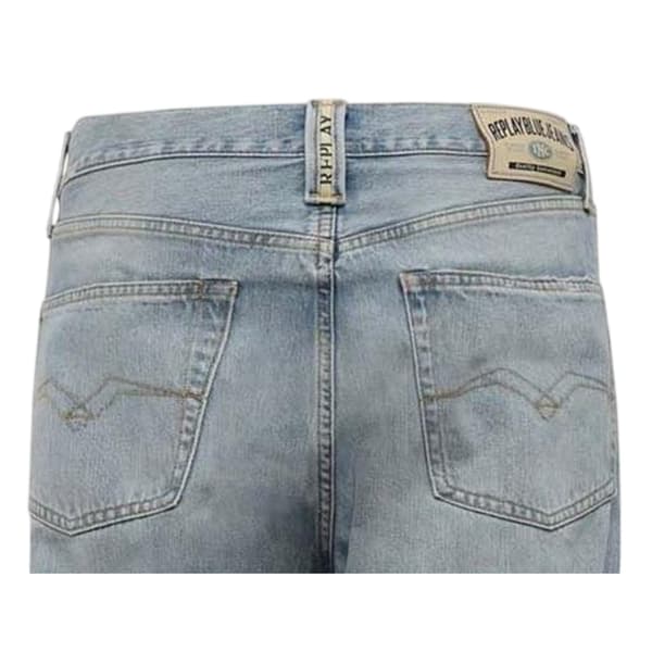 Replay Herr Denim Raka Jeans 36R Blå Blue 36R