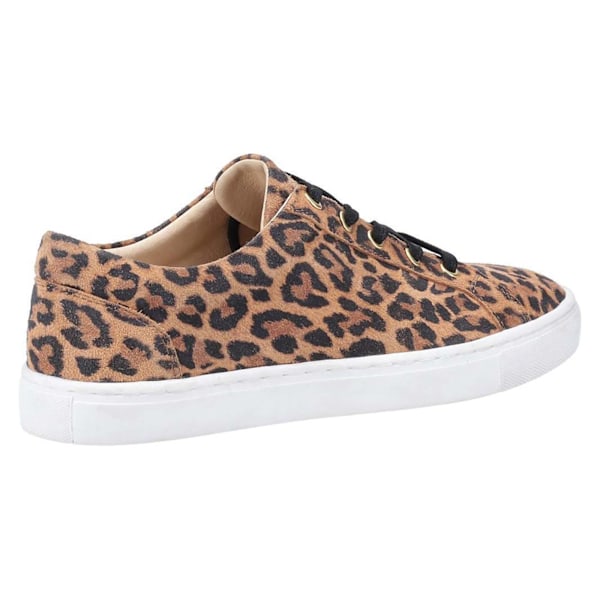 Hush Puppies Dam/Dam Tessa Leopard Print Läder Sneakers Brown/Black 5 UK