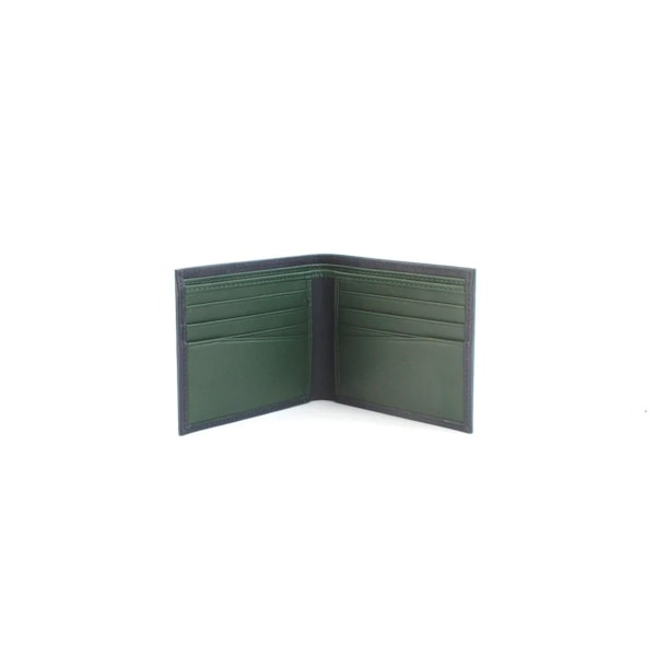 Eastern Counties Leather Carter Läder Slimline Korthållare På Navy/Green One Size