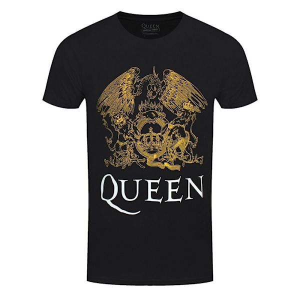 Queen Unisex Adult Crest T-Shirt XL Svart Black XL