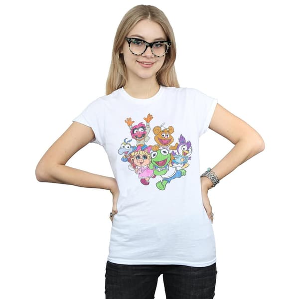 Disney Dam/Dam The Muppets Muppet Babies Colour Group Bomullströja White XL