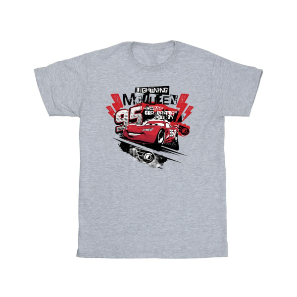 Disney Mens Cars Lightning McQueen Collage T-shirt XXL Sports G Sports Grey XXL