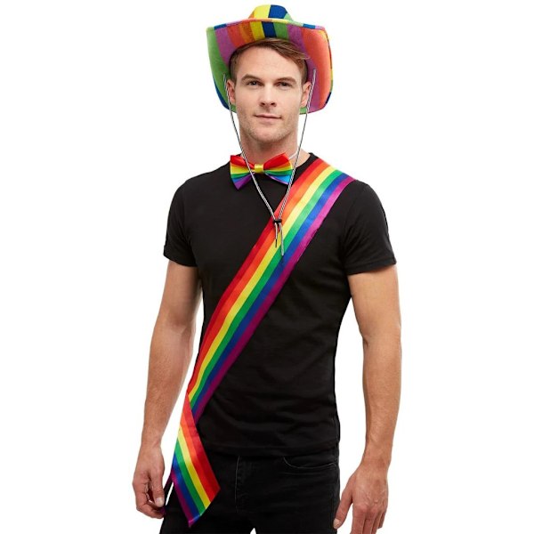 Bristol Novelty Unisex Vuxen Regnbåge Sash En Storlek Regnbåge Rainbow One Size