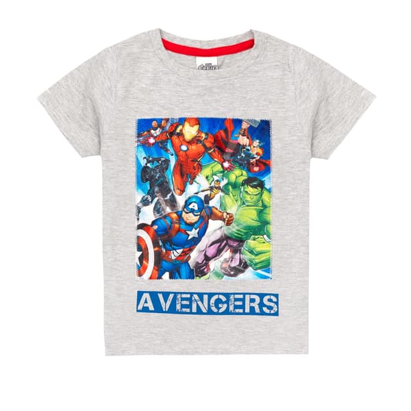 Marvel Avengers Boys Superhero Lång Pyjamas Set 2-3 År Grå M Grey Marl 2-3 Years