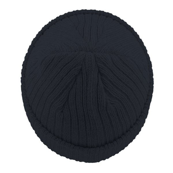 Atlantis Unisex Docker Short Beanie Med Uppvik En Storlek Marinblå Navy One Size