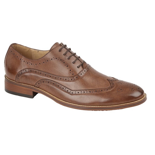 Goor barns pojkar brogue Wing Tip Smart Shoe 2 barns UK Bro Brown 2 Childs UK