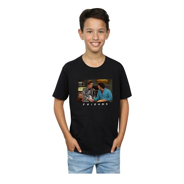 Friends Boys Ross And Chandler Handshake T-Shirt 5-6 År Svart Black 5-6 Years