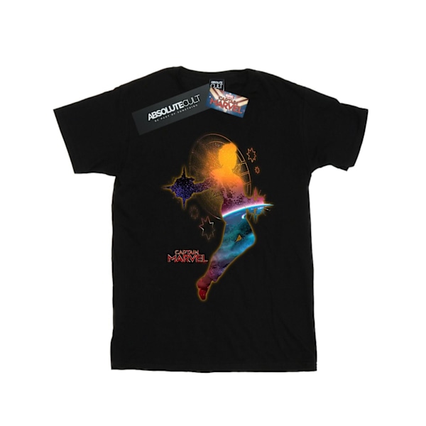 Marvel Herr Captain Marvel Nebula Flight T-Shirt 4XL Svart Black 4XL