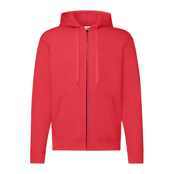 Fruit of the Loom Classic Zipped Hoodie XXL Röd Red XXL