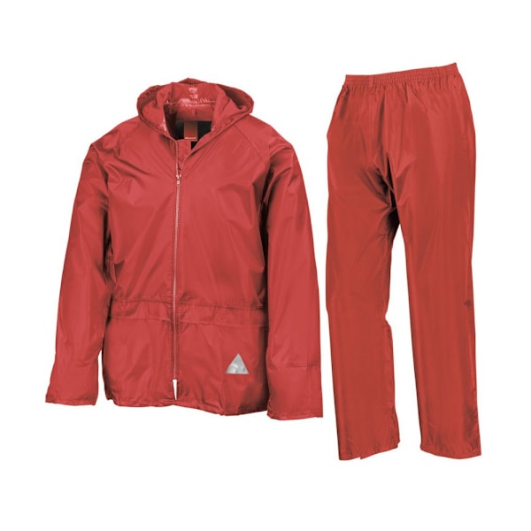 Result Unisex Vuxen Vattentät Jacka Och Byxor Set S Röd Red S