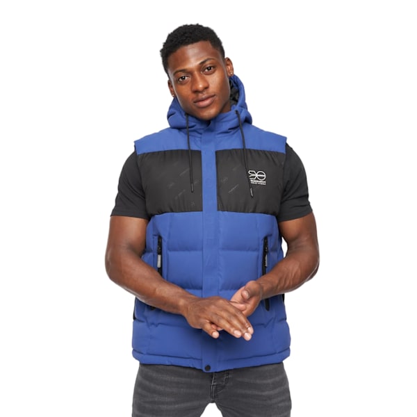 Crosshatch Kremlins Vadderad Västar för Män L Blå Blue L
