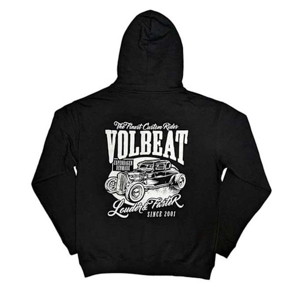 Volbeat Unisex Adult Louder And Faster Back Print Full Zip Hood Black L