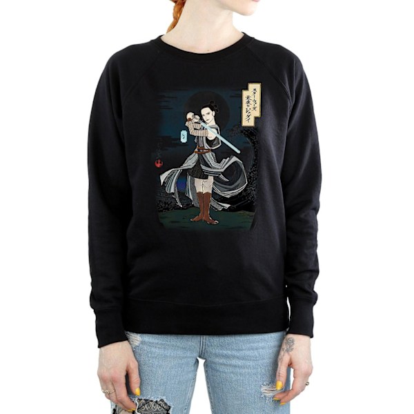 Star Wars Dam/Damer The Last Jedi Japanska Rey Sweatshirt L Black L