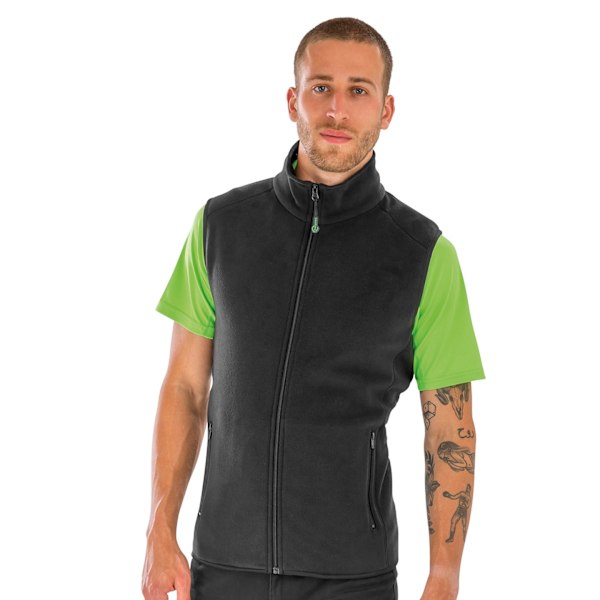 Result Äkta Återvunnen Herr Polarthermic Fleece Kroppsvärmare 4X Black 4XL