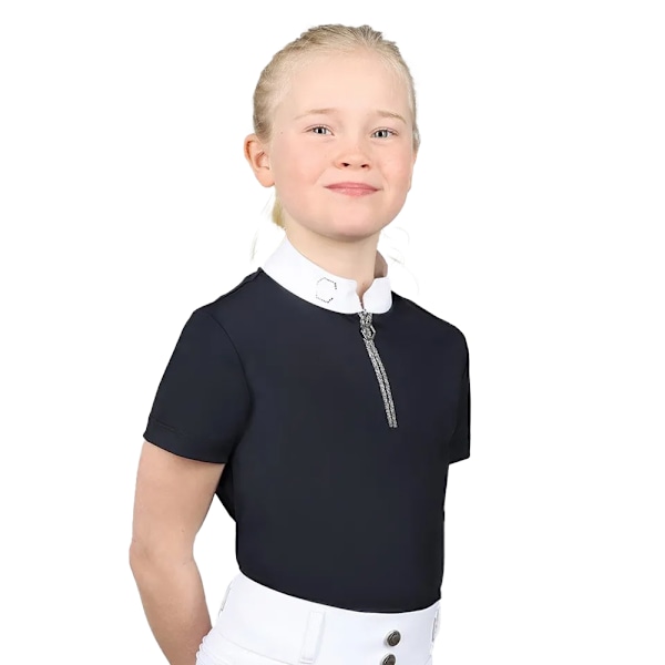 Coldstream Flickor Next Generation Elrick Tävlingsskjorta 5-6 År Sv Black 5-6 Years