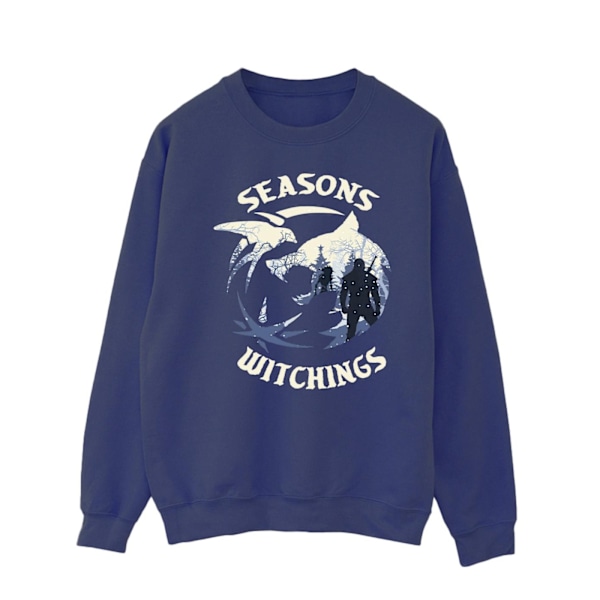 Netflix The Witcher Julvarg Sweatshirt för män 4XL Marinblå Navy Blue 4XL