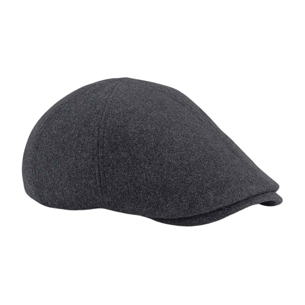 Beechfield Unisex Adult Ivy Melton Wool Cap One Size Charcoal M Charcoal Marl One Size