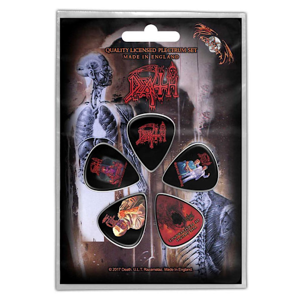 Death Albums Plectrum (5-pack) En Storlek Flerfärgad Multicoloured One Size