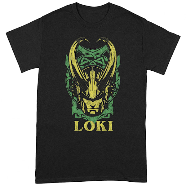 Loki Unisex Vuxen Badge T-Shirt M Svart/Gul/Grön Black/Yellow/Green M