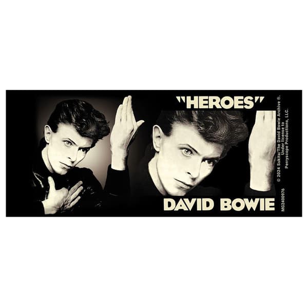 David Bowie Heroes Mugg One Size Svart Black One Size