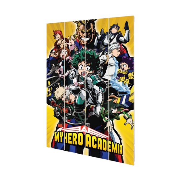 My Hero Academia Radial Character Burst Plaque 59cm x 40cm Mult Multicoloured 59cm x 40cm