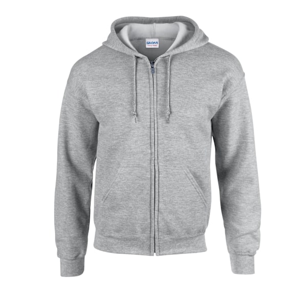 Gildan Unisex Adult Heavy Blend Full Zip Full Zip Hoodie S Spor Sports Grey S