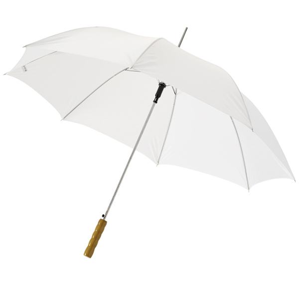 Bullet 23in Lisa Automatisk Paraply 83 x 102 cm Vit White 83 x 102 cm