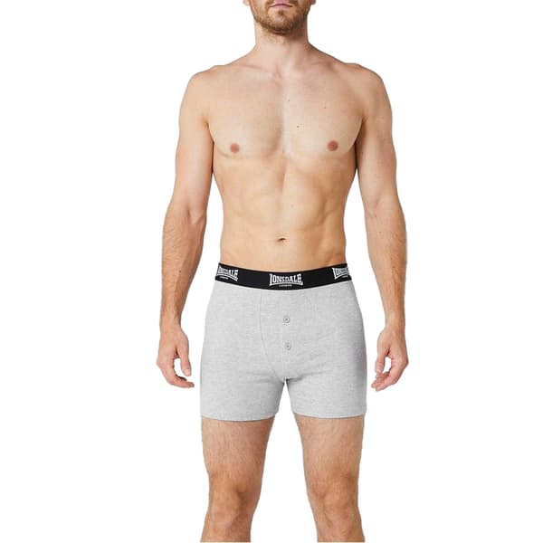 Lonsdale Boxershorts för män (2-pack) L Grå Grey L
