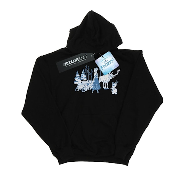Disney Herr Frozen Anna Sven Och Olaf Hoodie 3XL Svart Black 3XL