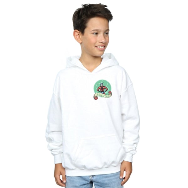 Marvel Boys Ant-Man Tattoo Brösttryck Hoodie 12-13 År Vit White 12-13 Years