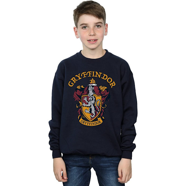Harry Potter Pojkar Gryffindor Bomullströja 7-8 År Marinblå B Navy Blue 7-8 Years
