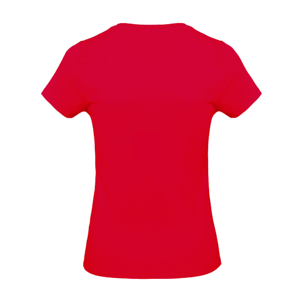 Kariban Dam/Kvinnor Feminin Passform Kortärmad V-ringad T-shirt Red XL