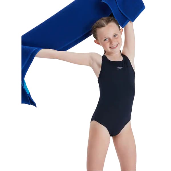 Speedo Flickor Endurance+ Medalist Baddräkt 7-8 År T True Navy 7-8 Years
